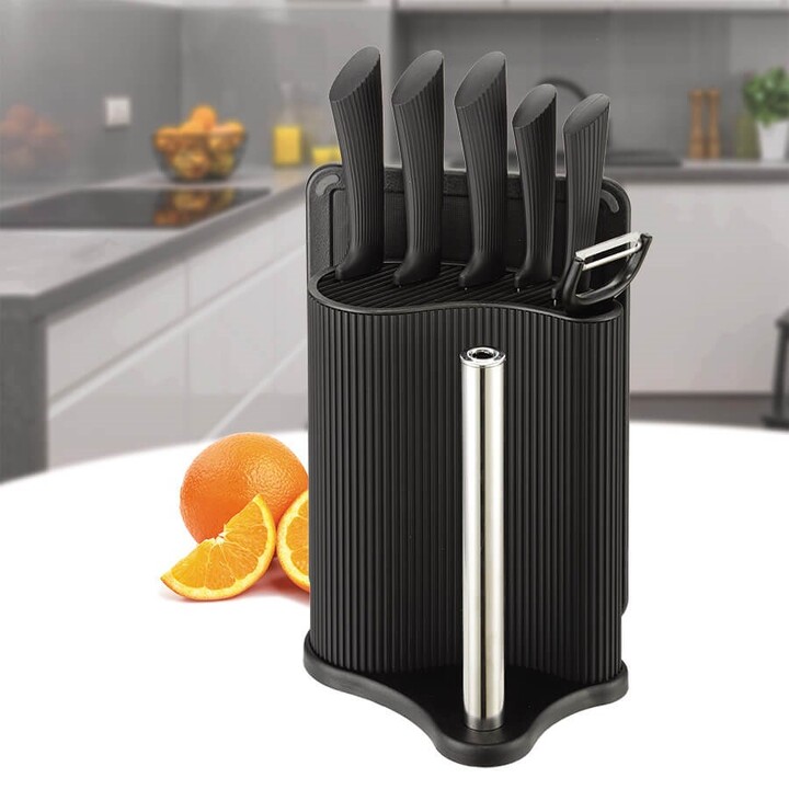 MAESTRO MR-1413 Set di utensili da cucina Set di coltelli (MR-1413-BLACK) Nero