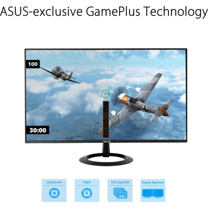 Monitor ASUS VZ27EHF 27" LED IPS Full HD 100Hz, 1ms, 100Hz, Nero