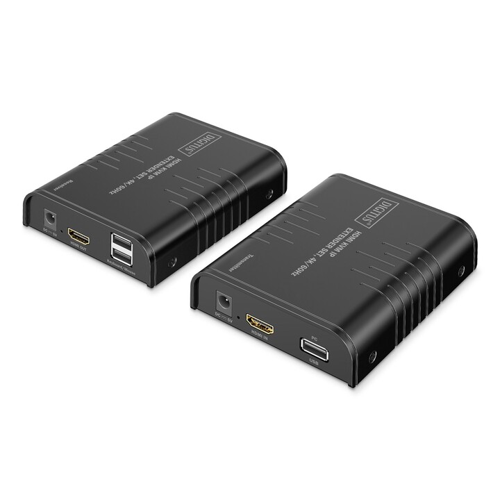 Kit di estensione HDMI KVM IP Digitus, 4K/60Hz