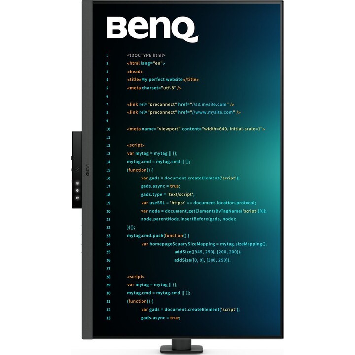 Monitor de programación Benq RD320UA, 31.5", ergo stand
