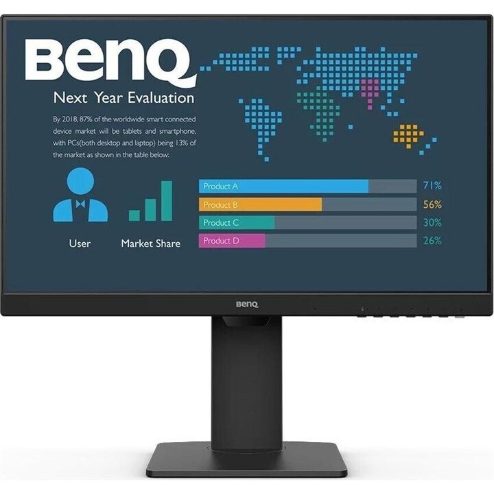 Moniteur Benq Business Bl2486tc 23,8" Ips 1080p, Fhd, USB-c (65w), 100hz, Eye-care, Ergonomique, Hub USB, 99% Srgb, Hdmi, D