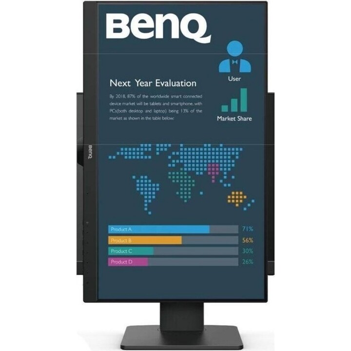 Moniteur Benq Business Bl2486tc 23,8" Ips 1080p, Fhd, USB-c (65w), 100hz, Eye-care, Ergonomique, Hub USB, 99% Srgb, Hdmi, D