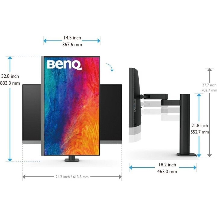 Monitor PC BenQ PD2706UA 68,6 cm (27") 3840 x 2160 Pixel 4K Ultra HD LCD Nero