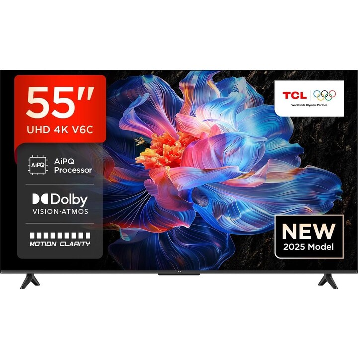 TCL V6C 55V6C TV 139,7 cm (55") 4K Ultra HD Smart TV Wifi Métallique 270 cd/m²