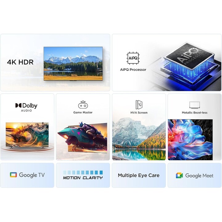 Televisore TCL V6C 55V6C 139,7 cm (55") 4K Ultra HD Smart TV Wifi Metallico 270 cd/m²