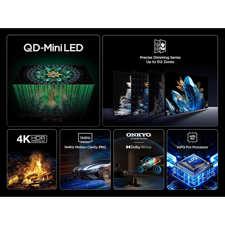TCL Q6C 55Q6C Televisor 139,7 cm (55") 4K Ultra HD Smart TV Wifi Metálico