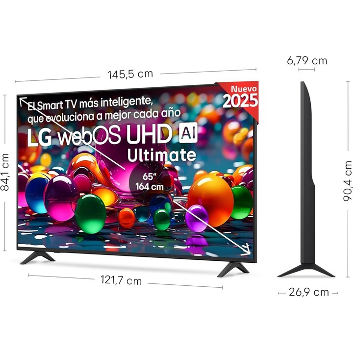 LG UHD Ultimate AI UA75 Smart TV 4K de 65 polegadas 2025