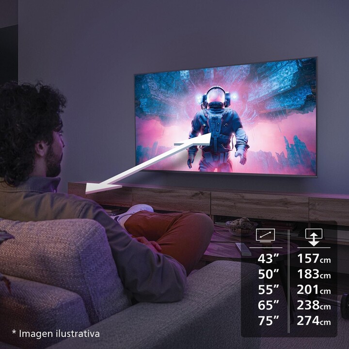 Philips 7000 series 75PUS7000/12 Televisor 190,5 cm (75") 4K Ultra HD Smart TV Wifi Negro