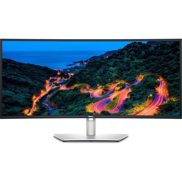 Monitor curvo Dell UltraSharp U3423WE (34,1 polegadas) 86,6 cm (WQHD, 3440 x 1440, 21:9, IPS, 5ms, Hub USB-C, HDMI, DP)