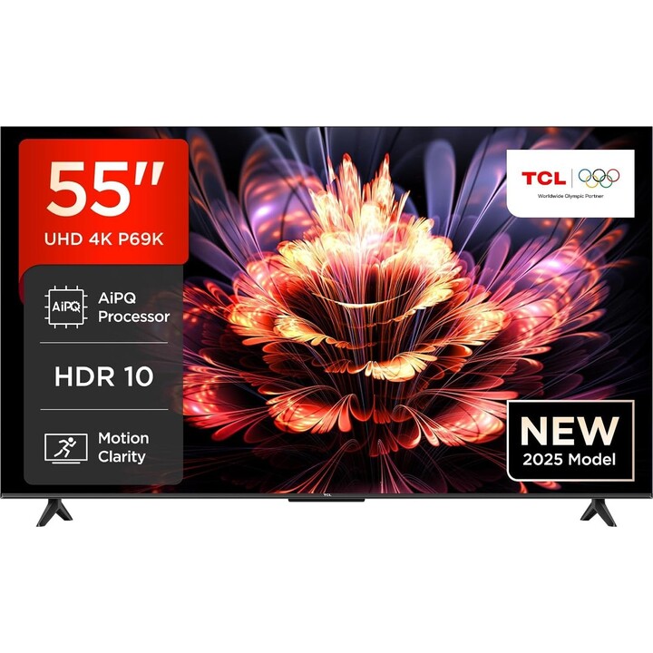 TCL 55P69K TV 139,7 cm (55") 4K Ultra HD Smart TV Wifi Noir