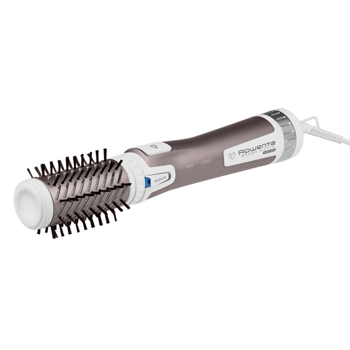 Rowenta Brush Activ Premium Care CF9540 Hot Air Brush, Aluminum, Metallic, White, 1000 W, 1.8 m