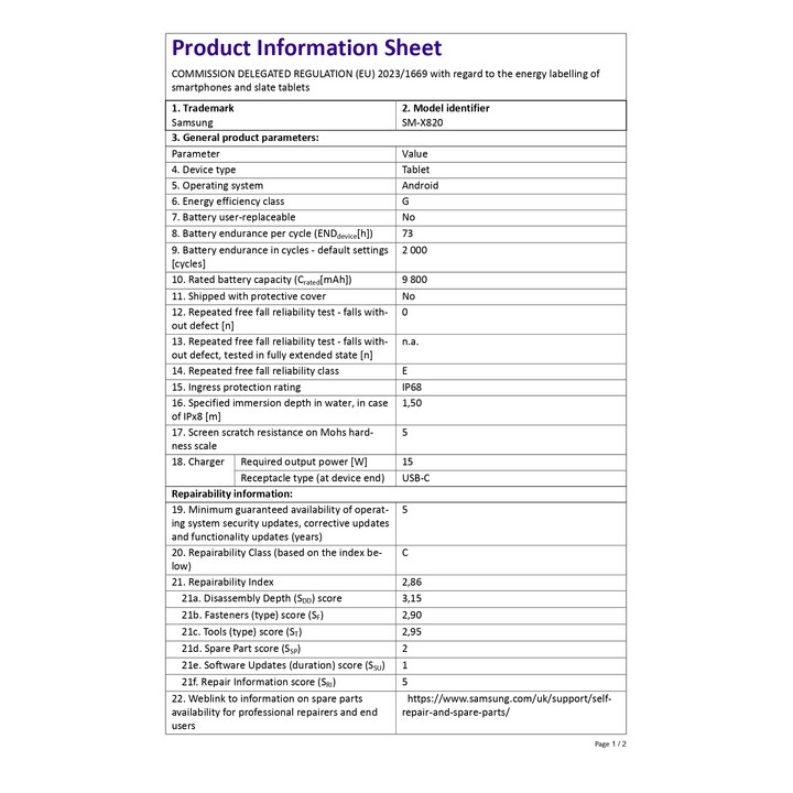 Samsung Galaxy Tab S10 X820B 12.4 12GB 256GB Wifi Prateado
