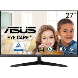 Monitor ASUS Eye Care 4K da 27 pollici (VY27UQ) - UHD (3840 x 2160), IPS, HDR10, Adaptive Sync
