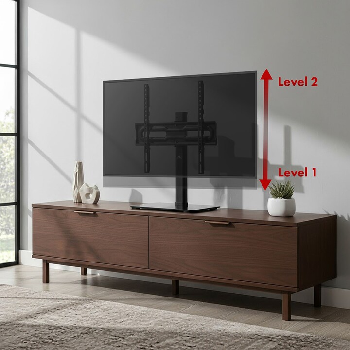 Supporto TV universale Maclean, per mobile RTV, staffa, max. 35 kg, rotazione di 20 gradi, per TV da 32-55", MC-132