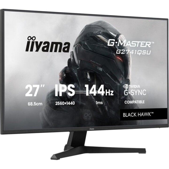 Monitor iiyama G-MASTER G2741QSU-B1 27" QHD 144Hz IPS 1ms Altoparlanti USB VESA