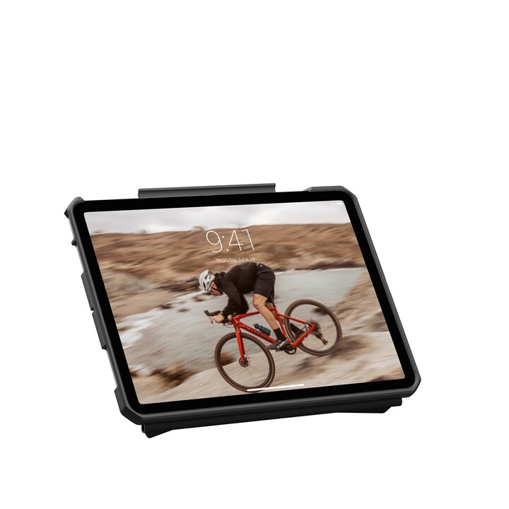 Capa para tablet Urban Armor Gear 124474114040, 27,9 cm (11"), formato folio, preta e transparente.