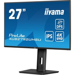 iiyama ProLite XUB2792UHSU-B6 27 "IPS 4K 100 Hz Monitor USB-C Alto-falantes de altura ajustável