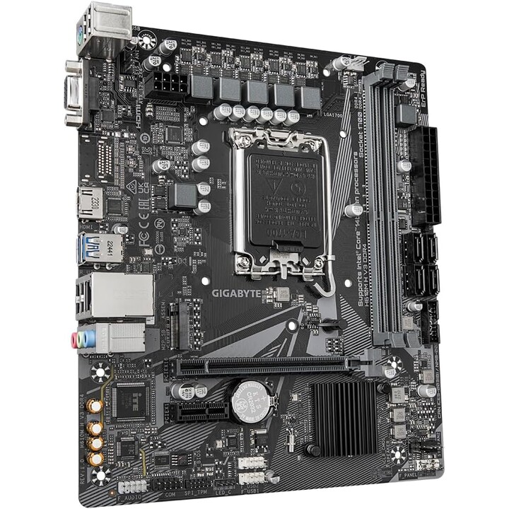 Carte mère Gigabyte H610m H V3 Ddr4 Intel H610 Express Lga 1700 Micro Atx