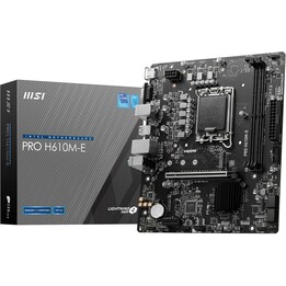 Msi Pro H610m-e Intel H610 Lga 1700 Micro Atx