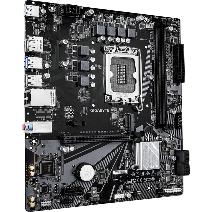 Mainboard|GIGABYTE|Intel B760 Express|LGA1700|Micro-ATX|DDR5-Speicher|2 Speichersteckplätze|B760MHV21.0