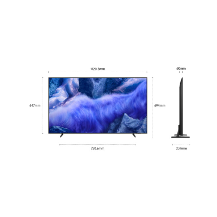 TV Samsung, 50 pollici, Qled TV Qe1f 4k Vision Ai Smart TV 2025, 127 cm, 3840 x 2160 pixel, Qled, Smart TV, Wi-Fi