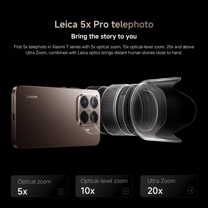Xiaomi 15T Pro 5G, 12GB 256GB, 6,83 AMOLED, fotocamera Leica 50MP, Grigio