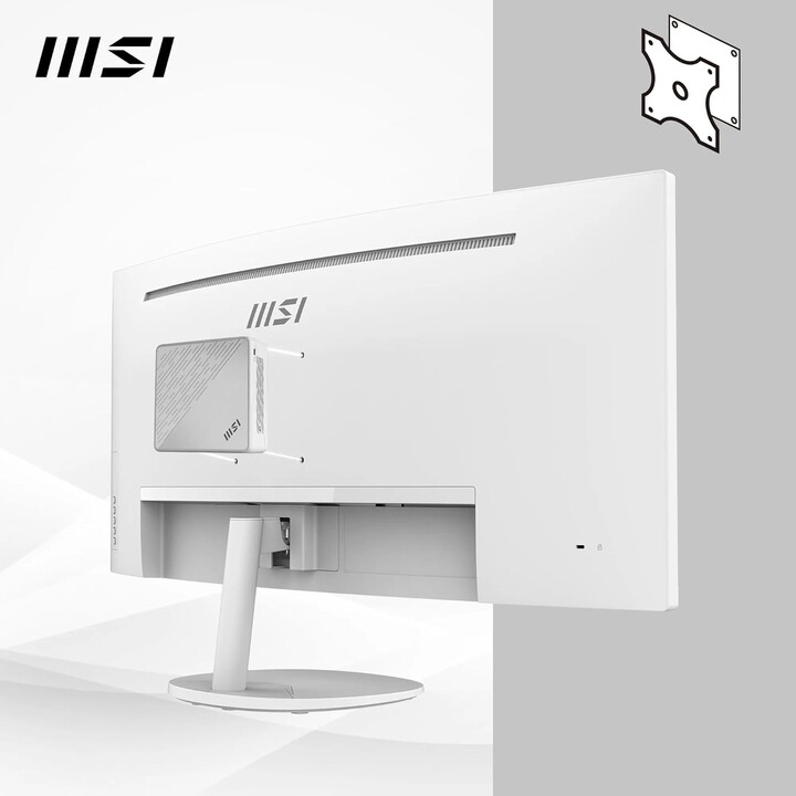Msi Monitor Pro Mp341cqw 34" Incurvé. 3440 X 1440 Uwqhd. 100 Hz. Blanc