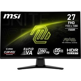 Monitor LCD|MSI|MAG 274CXF|27"|Juegos/Curvo|Inclinación|Mate|Panel VA|1920x1080|16:9|280 Hz|0,5 ms|Color Negro|MAG274CXF