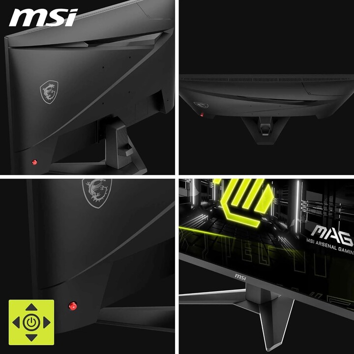 Monitor LCD|MSI|MAG 274QF X24|27"|Gaming|Mate|Panel IPS|2560x1440|16:9|240Hz|0.5 ms|Color Negro|MAG274QFX24