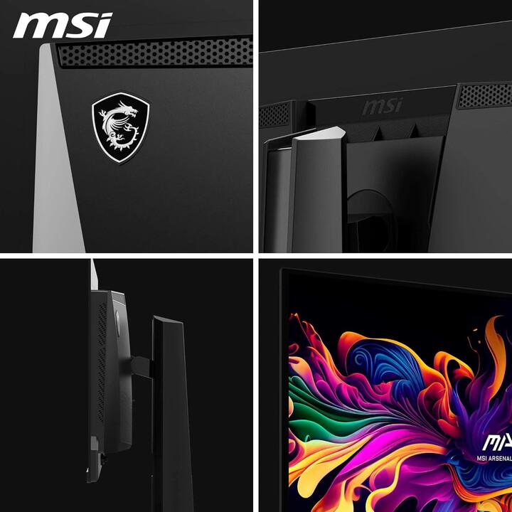 Monitor MSI MAG 271QP QD-OLED X24 26.5" Gaming Schwenken Pivot Höhenverstellbar Neigen Matt PA