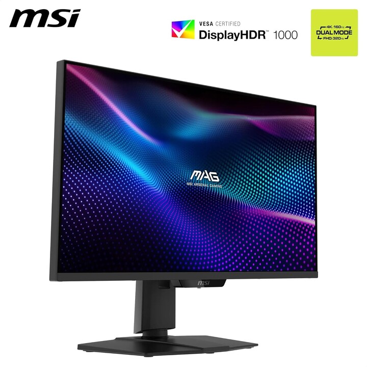 Monitor LCD|MSI|MAG 274UPDF E16M|27"|Gaming/Sem bordas/4K|Fosco|Painel IPS|3840x2160|16:9|160Hz|0,5 ms|Cor: Preto|MAG274UPD