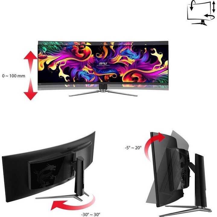 MSI MPG 491CQPDE Curved Gaming Monitor 124.46cm (49"")