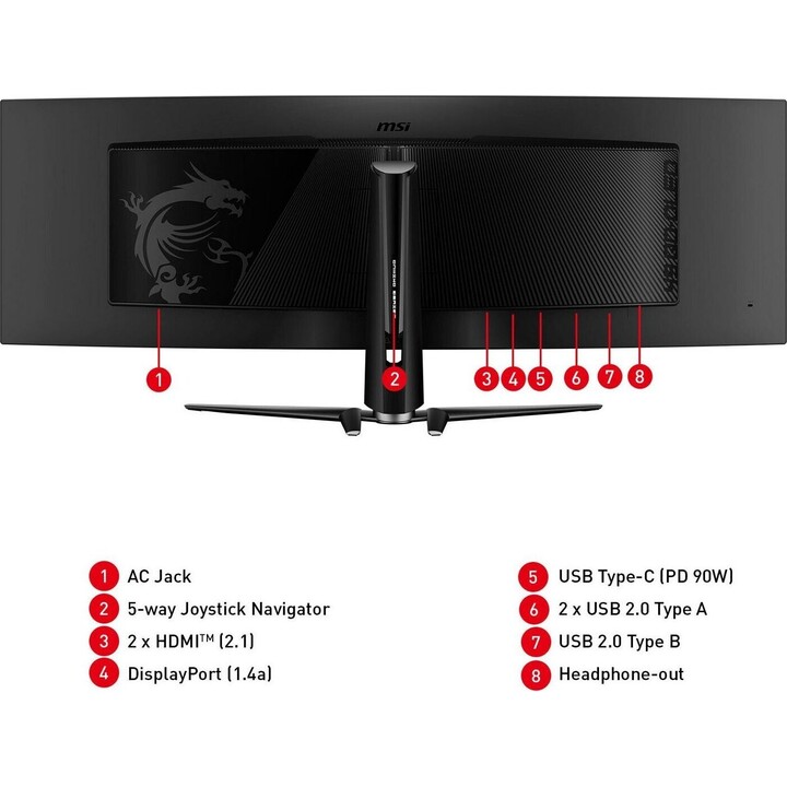 MSI MPG 491CQPDE Curved Gaming Monitor 124.46cm (49"")