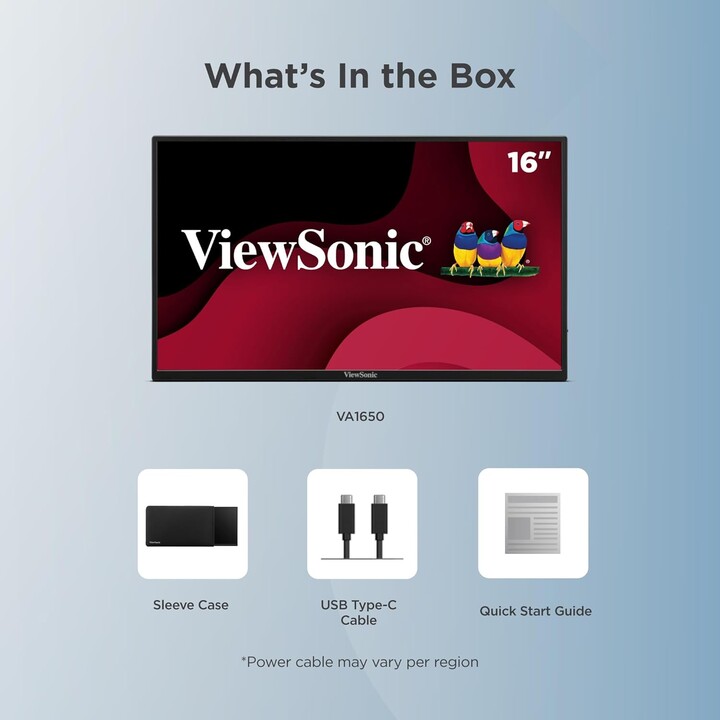 Viewsonic VA1650 Computerbildschirm 40,6 cm (16") 1920 x 1080 Pixel Full HD LED Schwarz