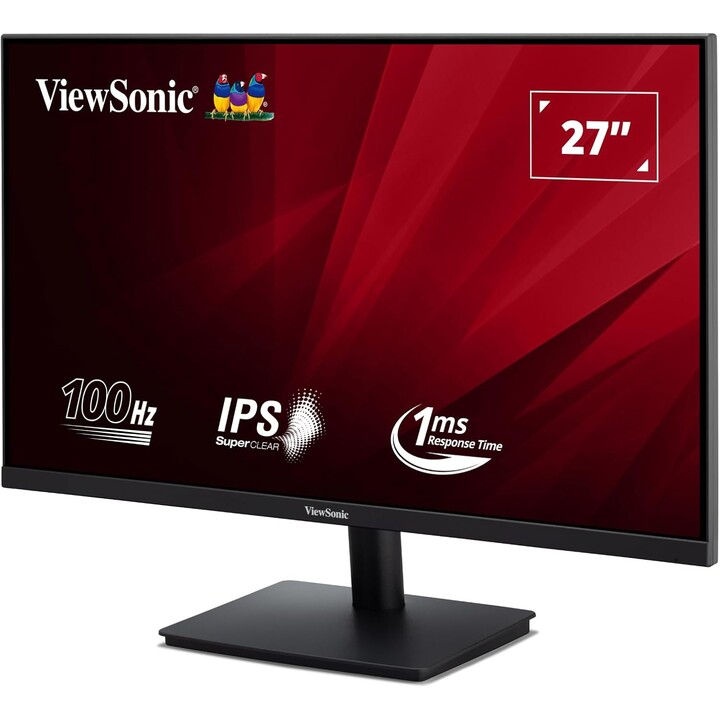 ViewSonic VA270-H-2 Monitor 27" Full HD 100Hz con Tiempo de Respuesta Rápido 1ms Negro