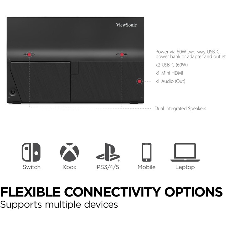 Viewsonic 39.6cm VX1654 16:9 mHDMI/USBC 144Hz FHD