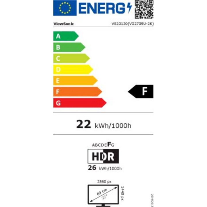 Viewsonic 68.6cm VG2709U-2K 16:9 HDMI/DP/USBC 100Hz QHD