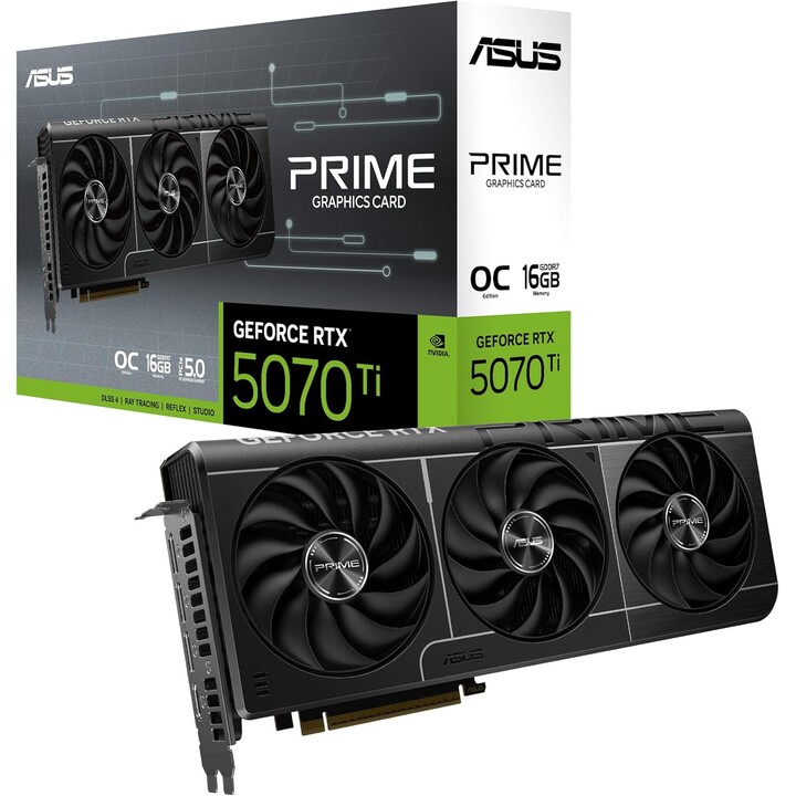 ASUS PRIME GeForce RTX 5070 Ti OC 16GB GDDR7 Graphics Card