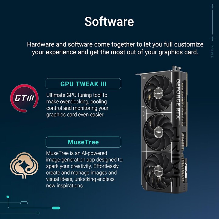 ASUS PRIME GeForce RTX 5070 Ti OC 16GB GDDR7 Graphics Card