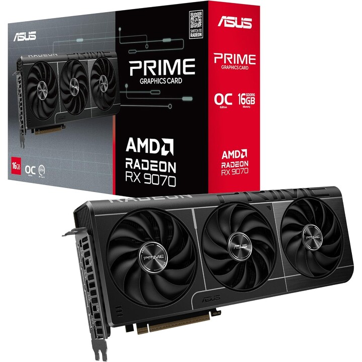 Scheda grafica VGA PCIE16 RX9070 16GB GDDR6/PRIME-RX9070-O16G ASUS
