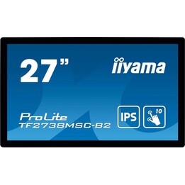 iiyama Prolite TF2738MSC-B2 Monitor, 27" Touchscreen, 1920 x 1080 Pixels, Multi-Touch, Multi-User, Black