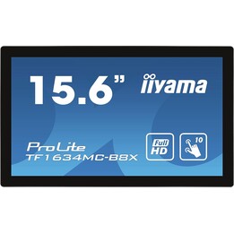 iiyama Prolite TF1634MC-B8X Monitor touchscreen, 39,6 cm (15,6"), 1920 x 1080 pixels, multitoque, multiusuário, preto