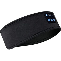Elastisches Diadema mit schwarzen Bluetooth-Ohrhörern
