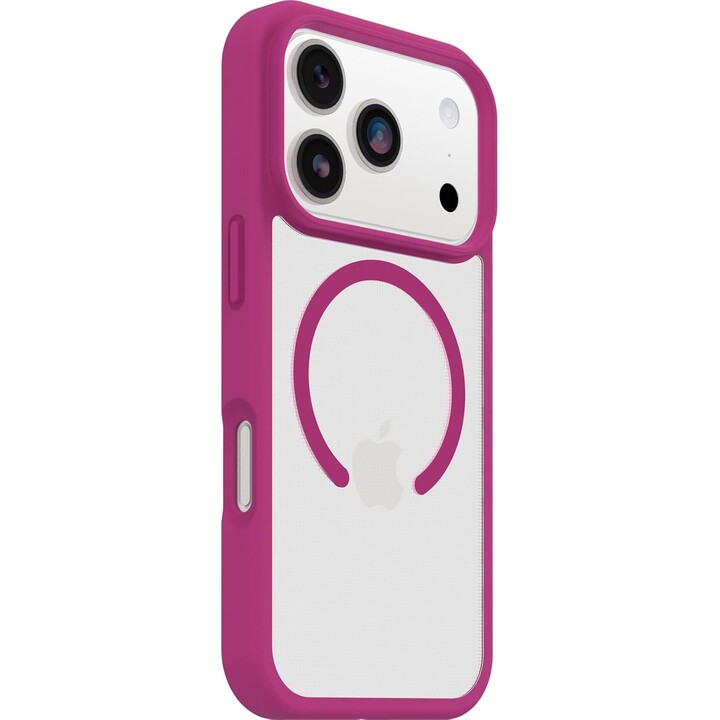 Funda MagSafe Otterbox React Series para iPhone 17 Pro, transparente/rosa