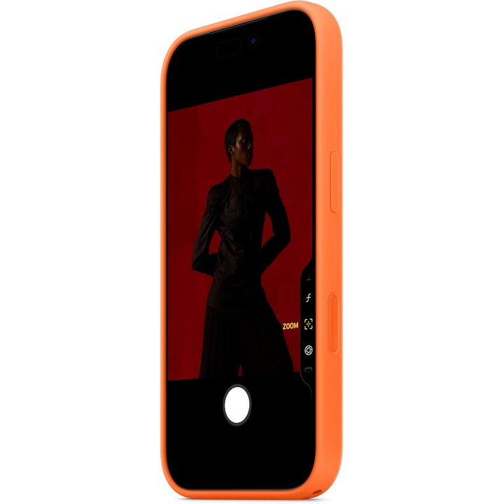 Capa de silicone com MagSafe para iPhone 17 Pro - Laranja