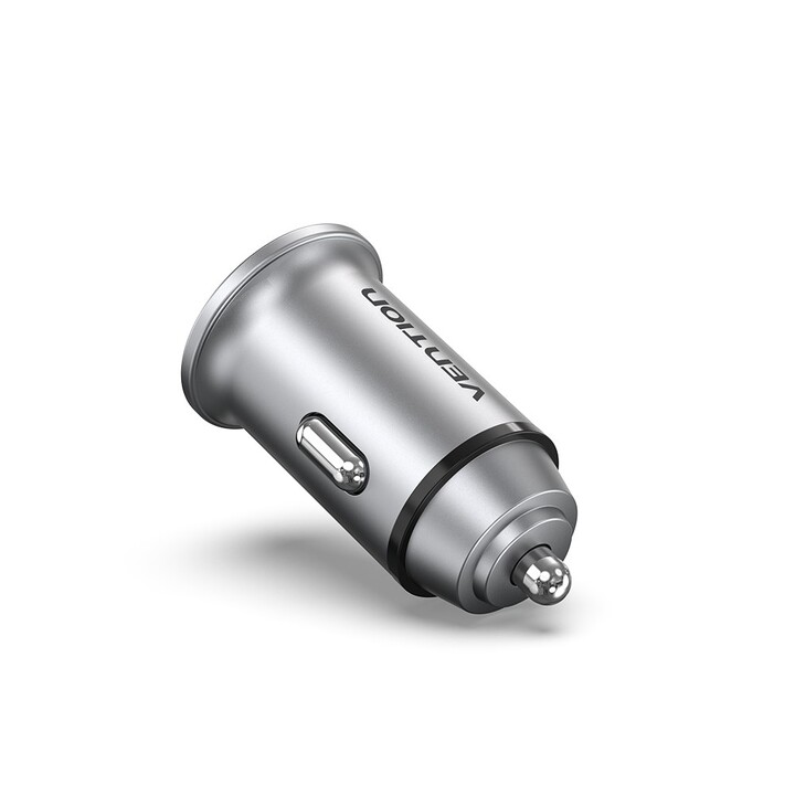 Vention FFFH0 chargeur d'appareils mobiles Universel Gris Allume-cigare Charge rapide Auto