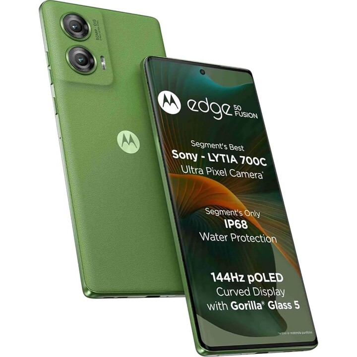 Motorola Edge 50 Fusion 5G, 8GB 256 GB, 6,7 pOLED, 5000 mAh, Dual Sim, Waldgrün