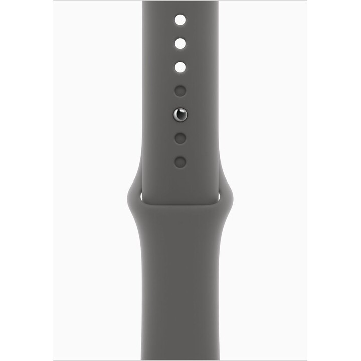 Apple Watch Series 11 GPS Cellular 46 mm Boîtier en titane naturel avec bracelet sport gris pierre M/L