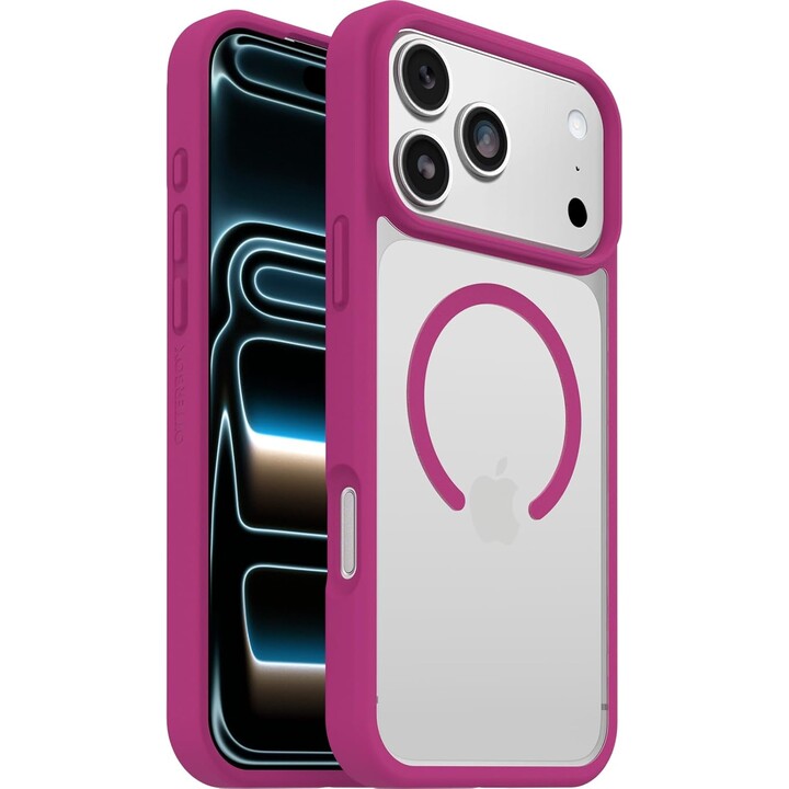 Otterbox React Series MagSafe Case for iPhone 17 Pro Max, Clear/Pink