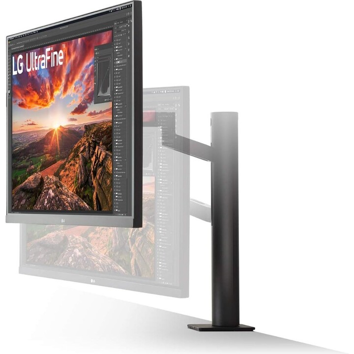 Moniteur LCD|LG|31,5"|Panneau IPS|3840x2160|16:9|60Hz|5 ms|Haut-parleurs|Pivotant|Pivot|Hauteur réglable|Inclinaison|Couleu